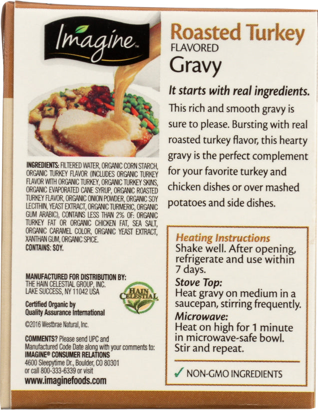 Imagine: Foods Organic Roasted Turkey Flavored Gravy, 13.5 Oz