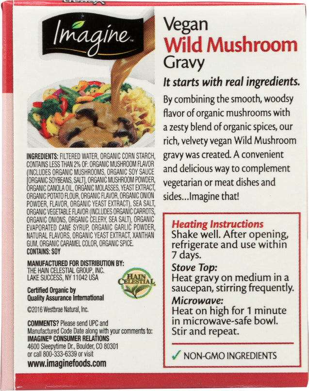 Imagine: Wild Mushroom Gravy Organic, 13.5 Fl Oz