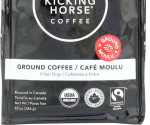 Kicking Horse: Organic Kick Ass Dark Roast Ground Coffee, 10 Oz