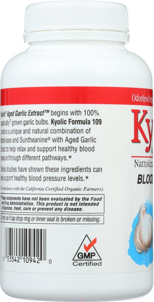 Kyolic Aged Garlic Extract: Formula 109 Blood Pressure Health, 160 Cp - RubertOrganics