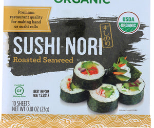 Gimme: Organic Roasted Seaweed Sushi Nori, 0.81 Oz