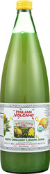 Italian Volcano: Organic Lemon Juice, 33.8 Oz
