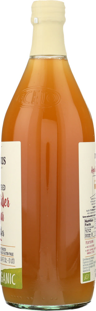 De Nigris: Organic Apple Cider Vinegar Unfiltered, 34 Oz