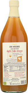 De Nigris: Organic Apple Cider Vinegar Unfiltered, 34 Oz