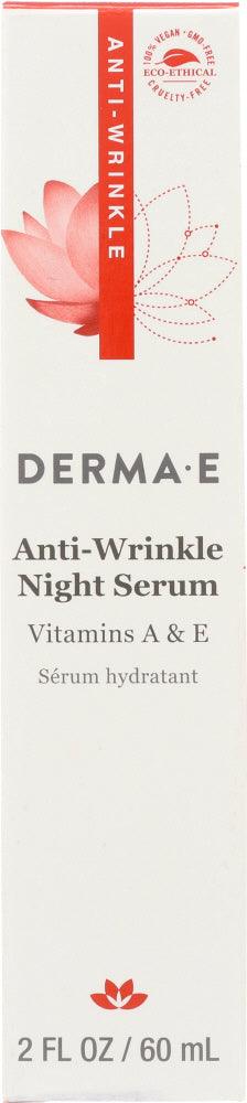 Derma E: Anti Wrinkle Night Serum Vitamin A, 2 Oz - RubertOrganics