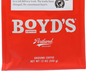 Boyds: Organic Red Wagon Coffee, 12 Oz