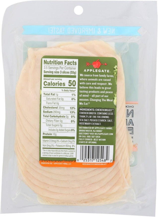 Applegate: Naturals Oven Roasted Chicken Breast, 7 Oz - RubertOrganics