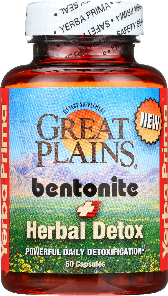 Yerba Prima: Bentonite Herbal Detox, 60 Cp