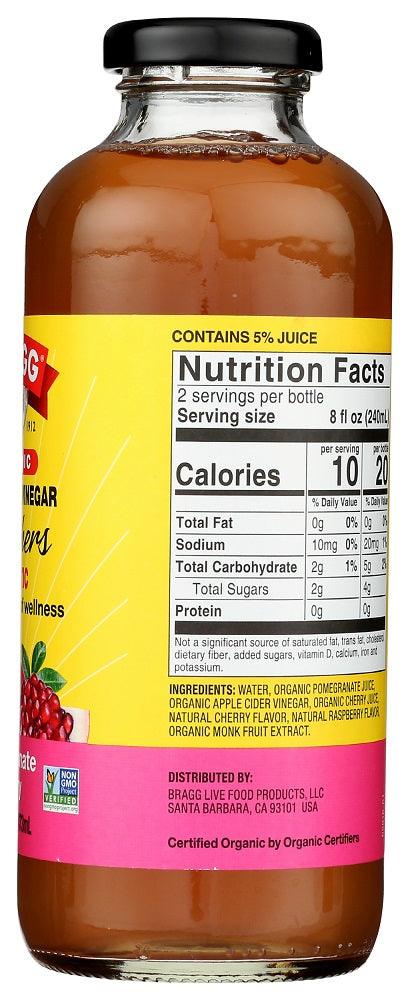 Bragg: Organic Pomegranate Cherry Apple Cider Vinegar Refreshers, 16 Oz - RubertOrganics