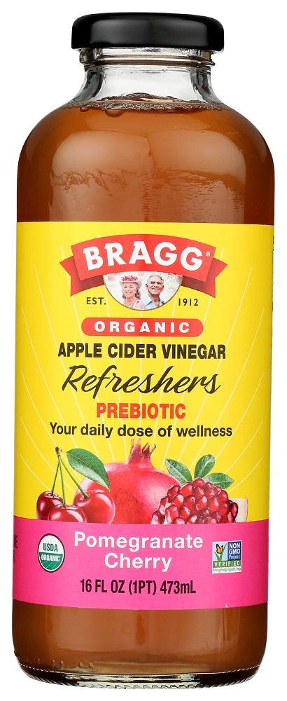 Bragg: Organic Pomegranate Cherry Apple Cider Vinegar Refreshers, 16 Oz - RubertOrganics