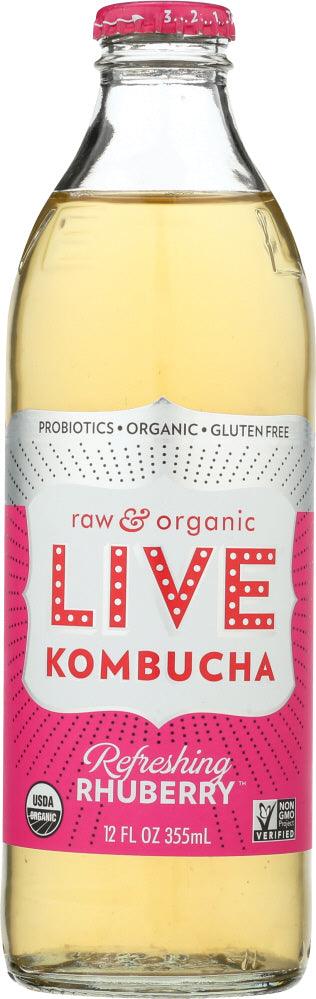Live: Refreshing Rhuberry Kombucha, 12 Oz - RubertOrganics