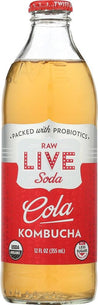 Live Soda: Raw Cola Kombucha, 12 Oz - RubertOrganics