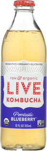 Live Soda: Pomtastic Blueberry Kombucha, 12 Oz - RubertOrganics