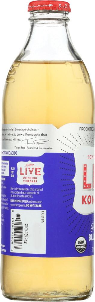 Live Soda: Pomtastic Blueberry Kombucha, 12 Oz - RubertOrganics