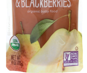 Happy Baby: S2 Pear Squash Blackberry Organic, 4 Oz