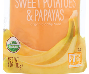 Organics Happy Baby: Stage 2 Bananas, Sweet Potatoes & Papayas, 4 Oz