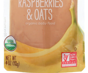 Happy Baby: Stage 2 Banana Raspberry Oats Organic, 4 Oz