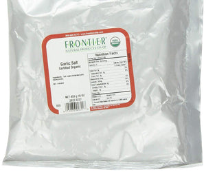 Frontier Herb: Garlic Salt Certified Organic, 16 Oz - RubertOrganics