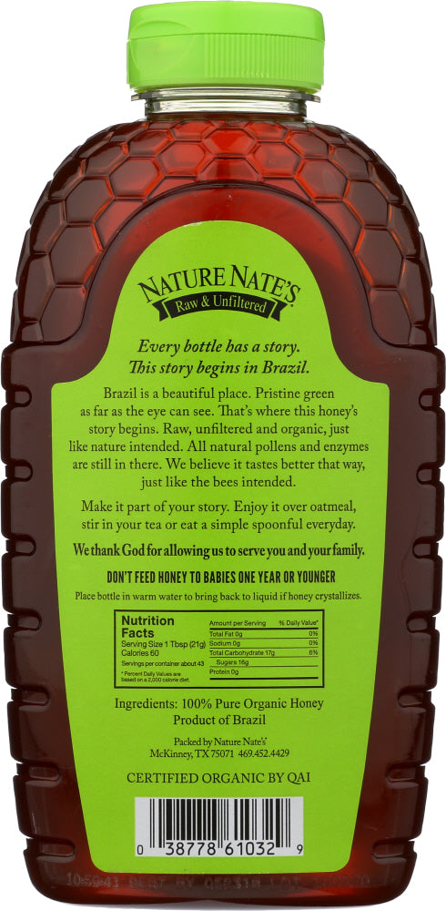 Nature Nates: Organic Honey, 32 Oz