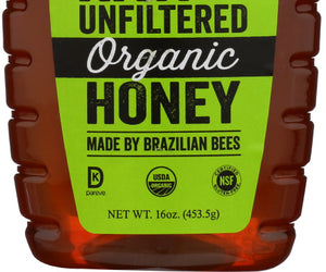 Nature Nate's: 100% Pure Raw And Unfiltered Organic Honey, 16 Oz