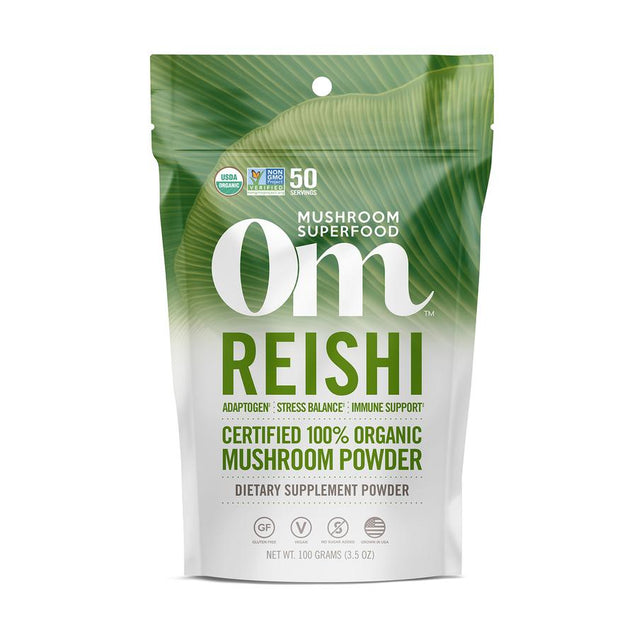 Om Organic Mushroom Nutrition: Reishi Mushroom Powder, 100 Gm