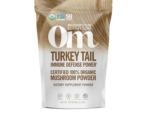 Om Organic Mushroom Nutrition: Turkey Tail Immune Defense Power, 100 Gm