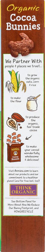Annies Homegrown: Organic Cocoa Bunnies Cereal, 10 Oz - RubertOrganics
