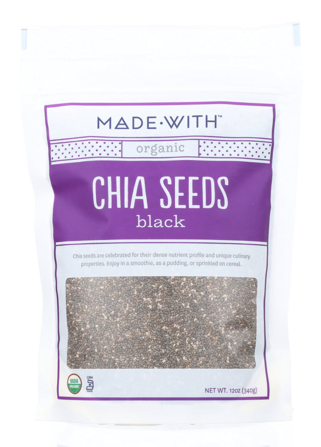 Made With: Organic Chia Seeds Black, 12 Oz