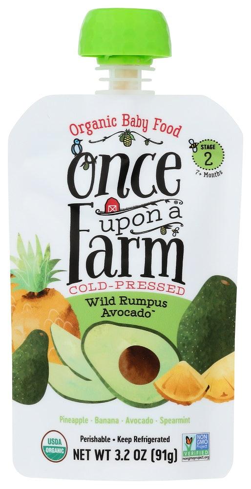 Once Upon A Farm: Wild Rumpus Avocado Baby Food, 3.2 Oz - RubertOrganics