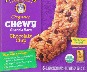 Annies Homegrown: Organic Chewy Granola Bars Chocolate Chip 6 Pk, 5.34 Oz