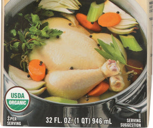 Pacific Foods: Organic Unsalted Chicken Stock, 32 Oz