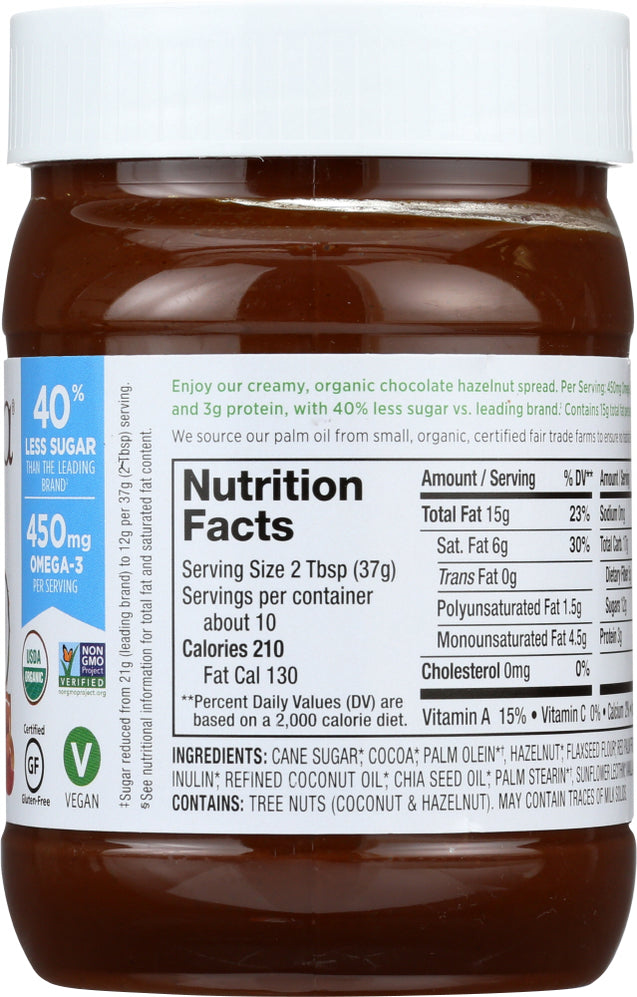 Nutiva: Organic Hazelnut Spread Classic, 13 Oz