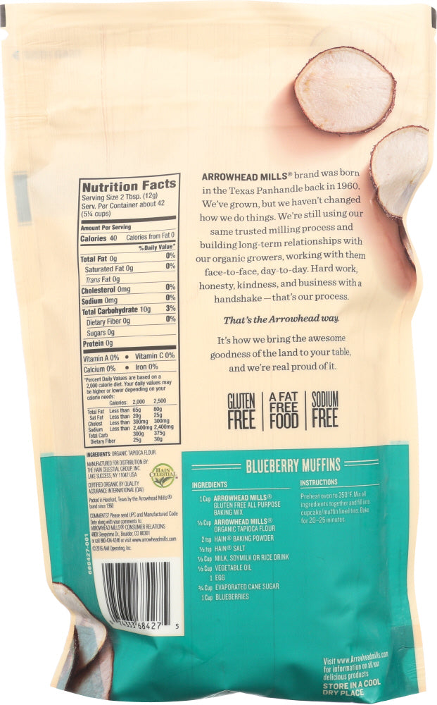 Arrowhead Mills: Organic Tapioca Flour, 18 Oz