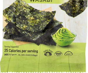 Annie Chuns: Organic Seaweed Snack Wasabi, 0.35 Oz