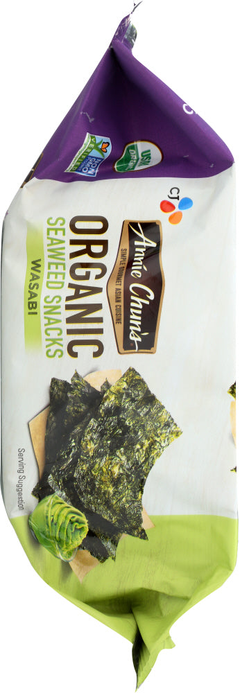 Annie Chuns: Organic Seaweed Snack Wasabi, 0.35 Oz