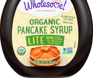 Wholesome Sweeteners: Organic Pancake Syrup Lite, 20 Oz