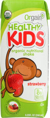 Orgain: Healthy Kids Organic Nutritional Shake Strawberry Gluten Free Non Gmo Kosher, 8.25 Oz - RubertOrganics