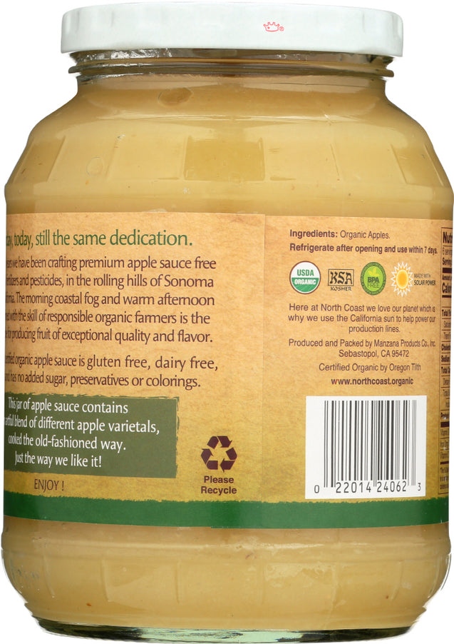 North Coast: Organic Applesauce, 24 Oz