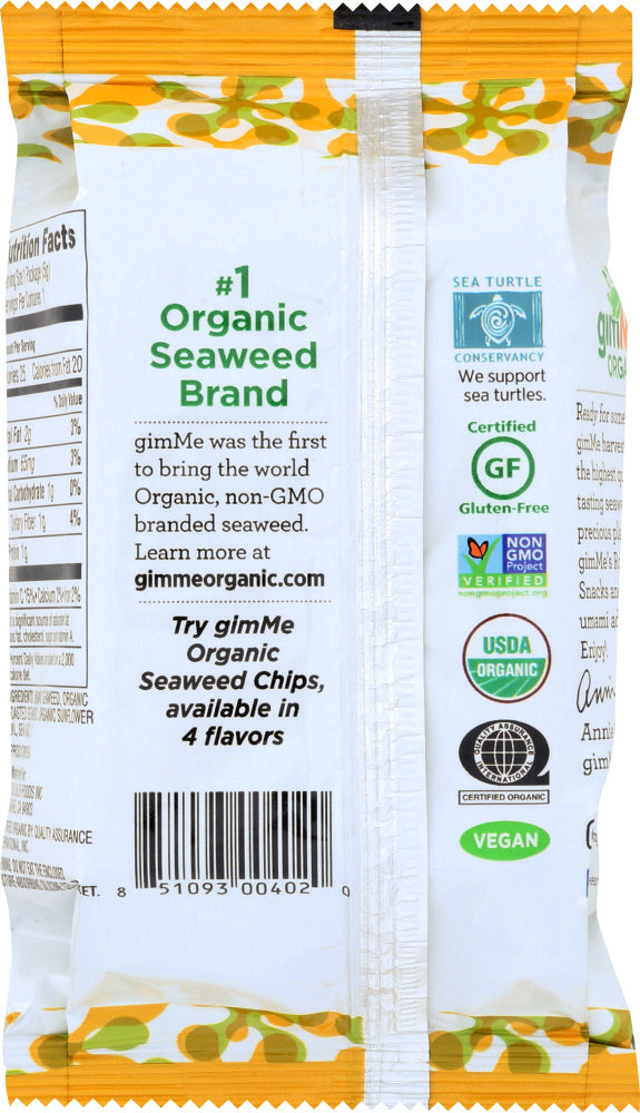 Gimme: Organic Roasted Seaweed Snacks Sesame, 0.17 Oz