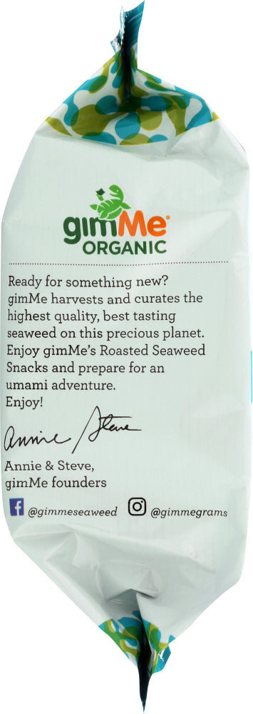 Gimme: Organic Roasted Seaweed Snacks Sea Salt, 0.35 Oz