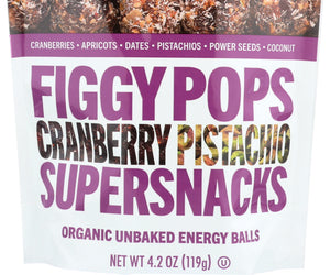 Made In Nature: Cranberry Pistachio Figgy Pops, 4.2 Oz