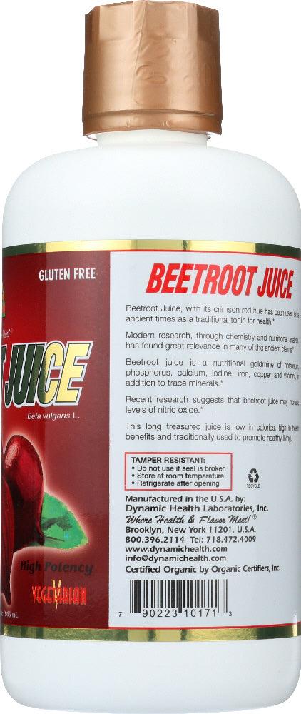 Dynamic Health: Organic Beetroot Juice, 32 Oz - RubertOrganics