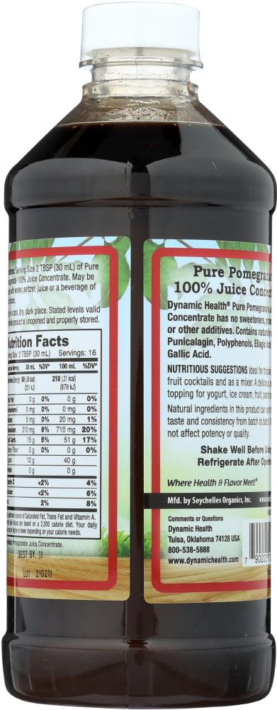 Dynamic Health: Pure Pomegranate Juice Concentrate, 16 Oz - RubertOrganics