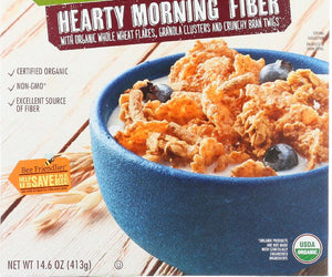 Cascadian Farm: Hearty Morning Fiber Cereal, 14.6 Oz - RubertOrganics