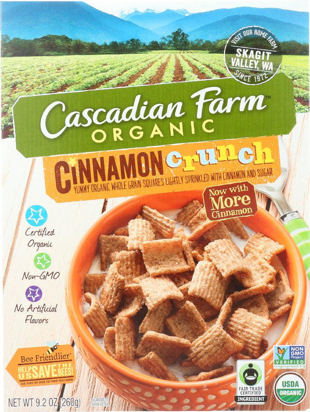 Cascadian Farm: Cinnamon Crunch Cereal, 9.2 Oz - RubertOrganics