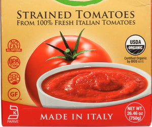 Pomi: Tomatoes Strained Organic, 26.46 Oz