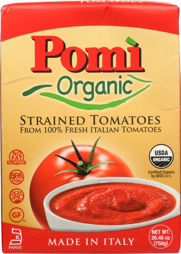 Pomi: Tomatoes Strained Organic, 26.46 Oz