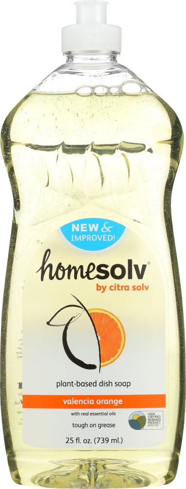 Homesolv: Natural Liquid Dish Soap Valencia Orange, 25 Oz - RubertOrganics