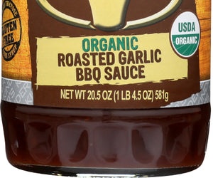Kinders: Sauce Bbq Roasted Garlic Organic, 20.5 Oz