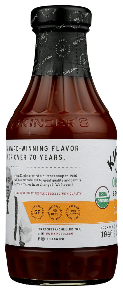 Kinders: Organic California Gold Bbq Sauce, 19.5